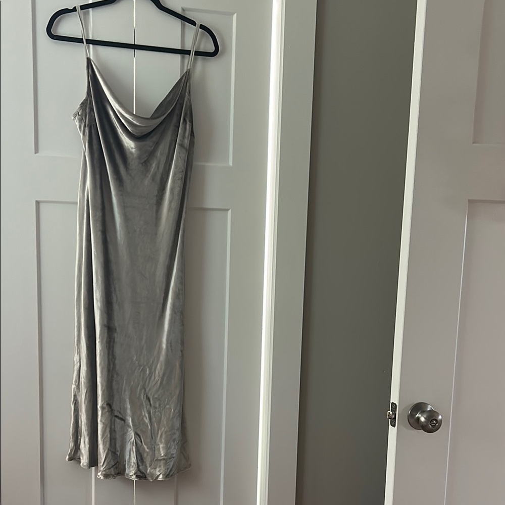Calvin Klein Gray Midi Dress